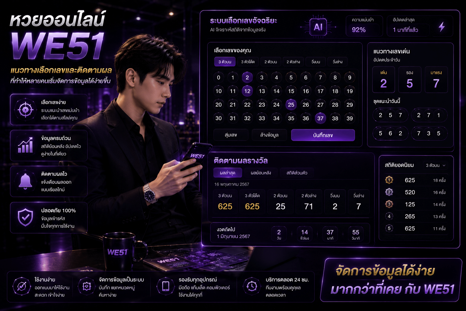 หวยออนไลน์ WE51: แนวทางเลือกเลขและติดตามผลที่ทำให้หลายคนเริ่มจัดการข้อมูลได้ง่ายขึ้น